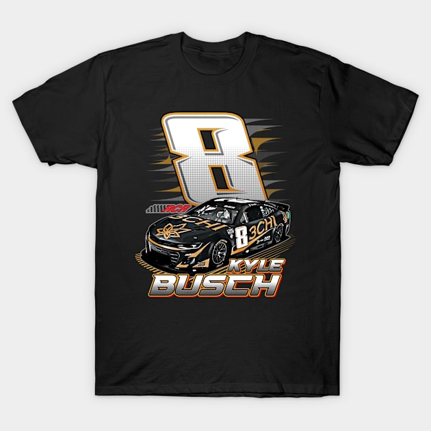 Kyle Busch 8 RCR T-Shirt by stevenmsparks